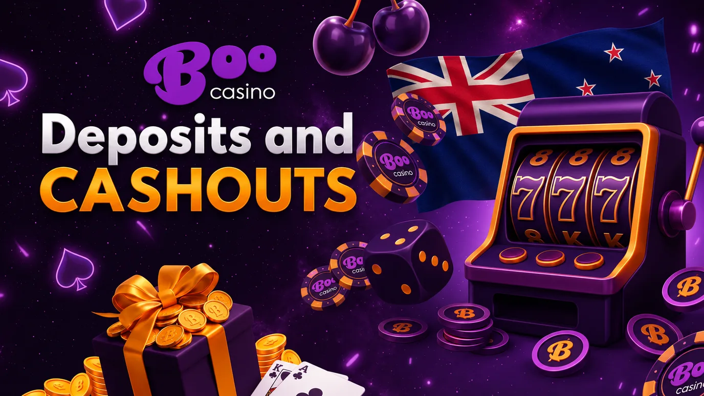 Deposits and cashouts at Boo Casino for NZ players